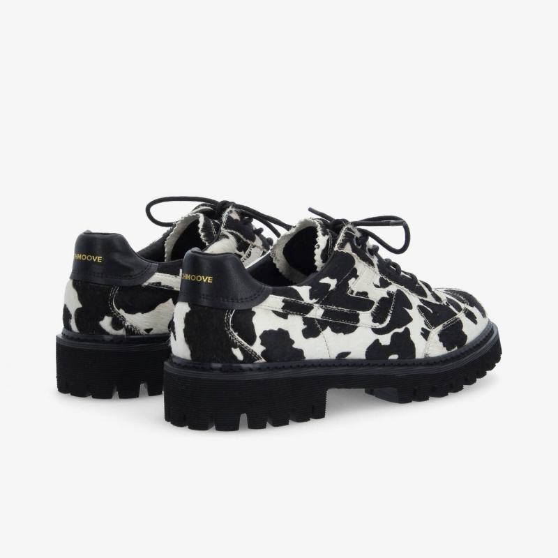 MYSEN CITY M - PONY COW - BLANC/NOIR